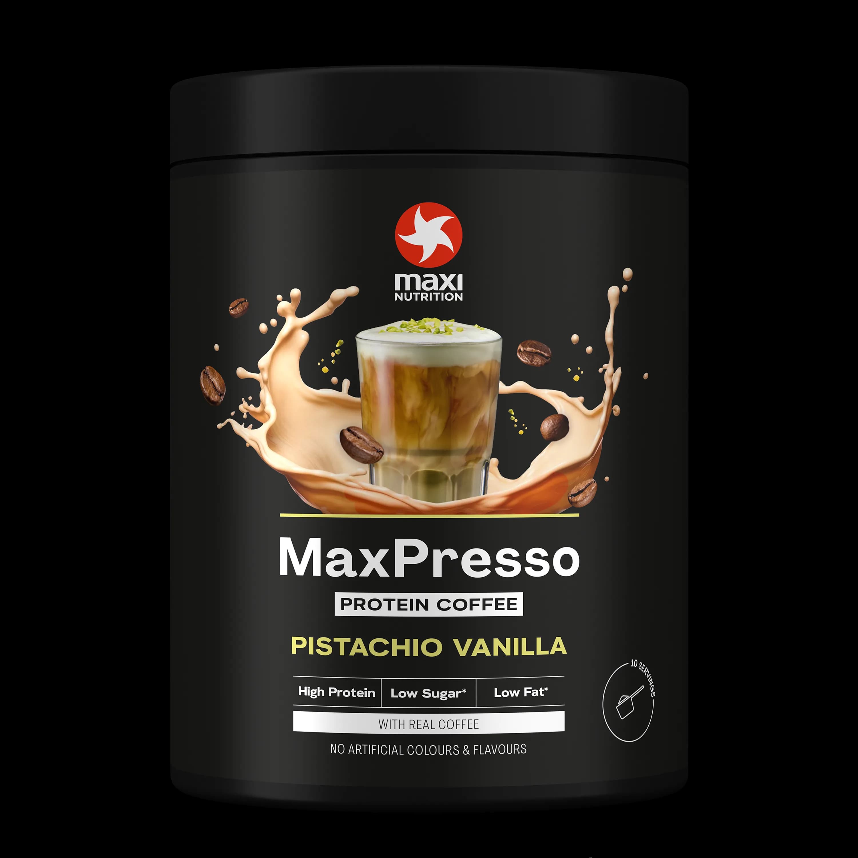 Maxi Nutrition MaxPresso პროტეინის ყავა, ფისტა და ვანილი - Maxi Nutrition | FitShop.ge