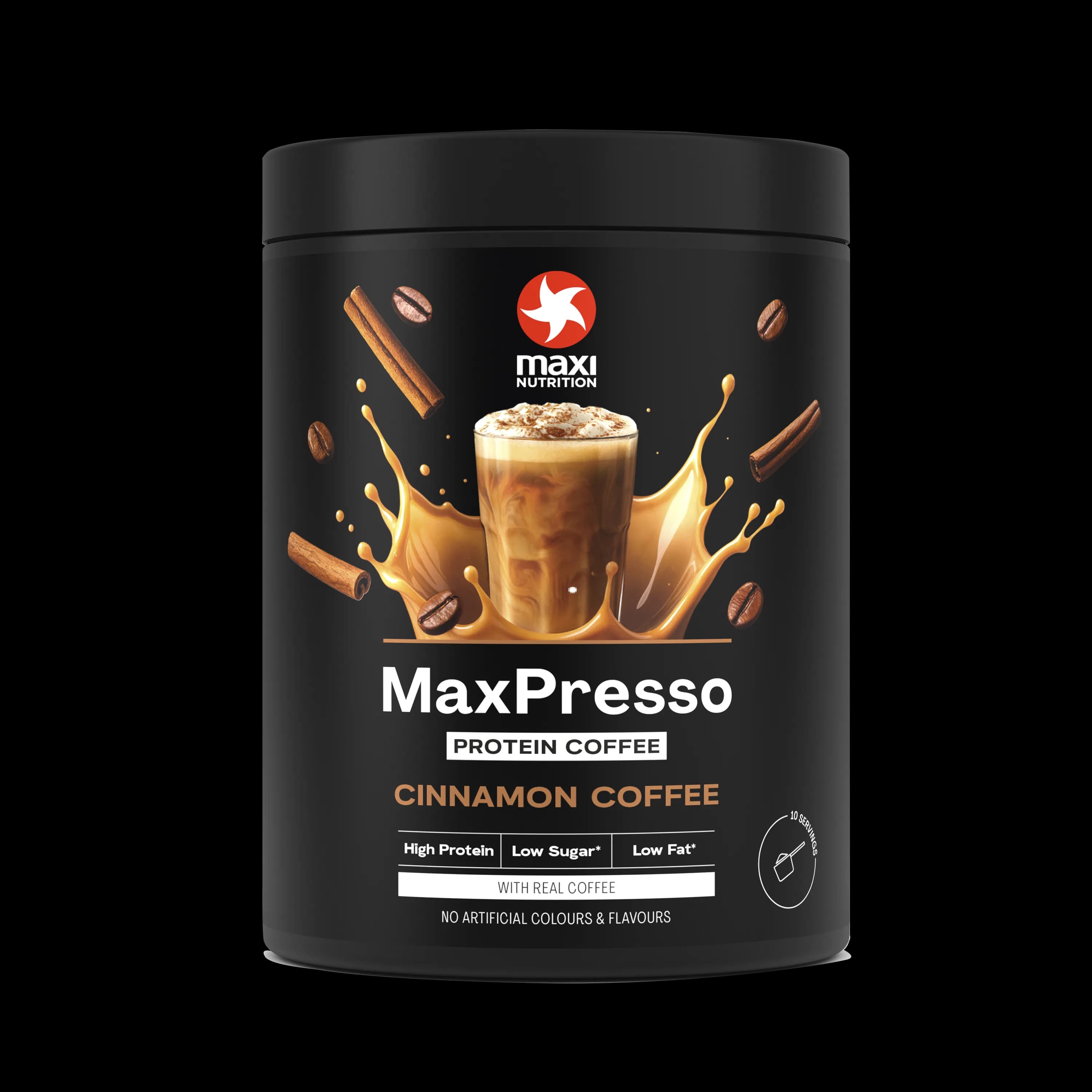 Maxi Nutrition MaxPresso პროტეინის ყავა, დარიჩინი - Maxi Nutrition | FitShop.ge
