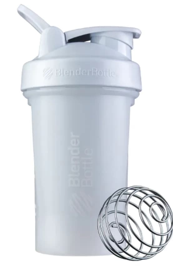 BlenderBottle Classic შეიკერი, თეთრი, 590 მლ, BlenderBottle
