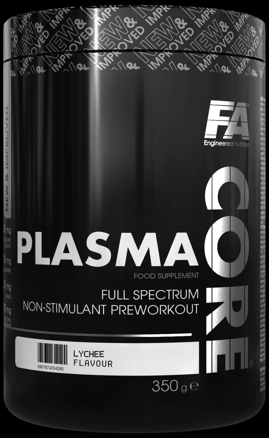 FA Core Plasma ვარჯიშამდელი კომპლექსი, ლიჩი, 350 გ, FA Nutrition