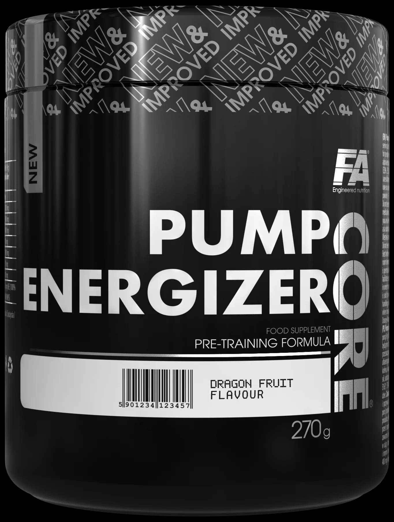 FA Core Pump Energizer ვარჯიშამდელი კომპლექსი, დრაკონის ხილი, 270 გ - FA Nutrition | FitShop.ge