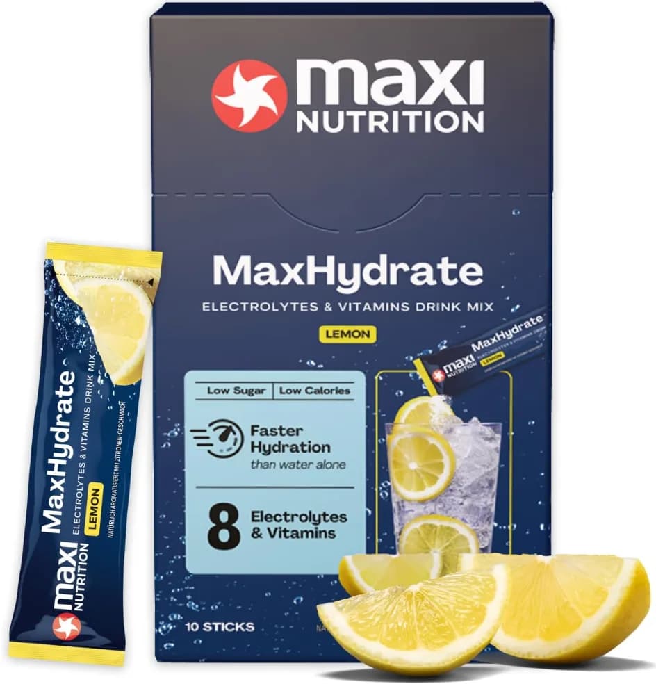 Maxi Nutrition MaxHydrate ელექტროლიტები და ვიტამინები, ლიმონი - Maxi Nutrition | FitShop.ge