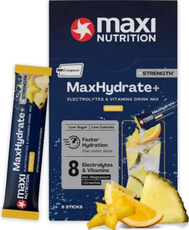 Maxi Nutrition MaxHydrate+ Strength ელექტროლიტები, ეგზოტიკური ხილი - Maxi Nutrition | FitShop.ge