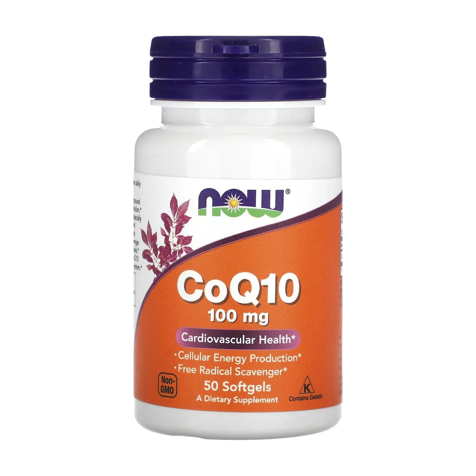 NOW Foods კოენზიმი Q10 100 მგ, 50 რბილი კაფსულა - NOW Foods | FitShop.ge