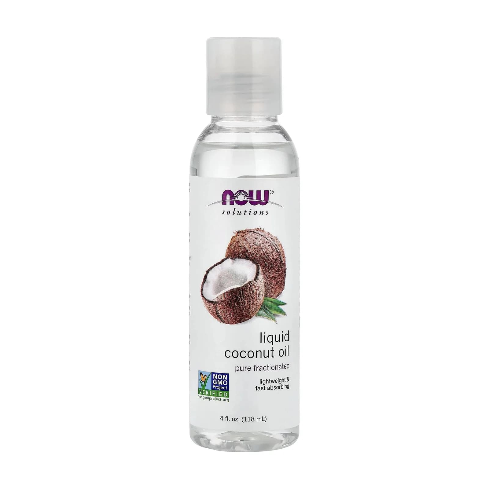 NOW Foods თხევადი ქოქოსის ზეთი, სუფთა ფრაქციონირებული, 118 მლ - NOW Foods | FitShop.ge