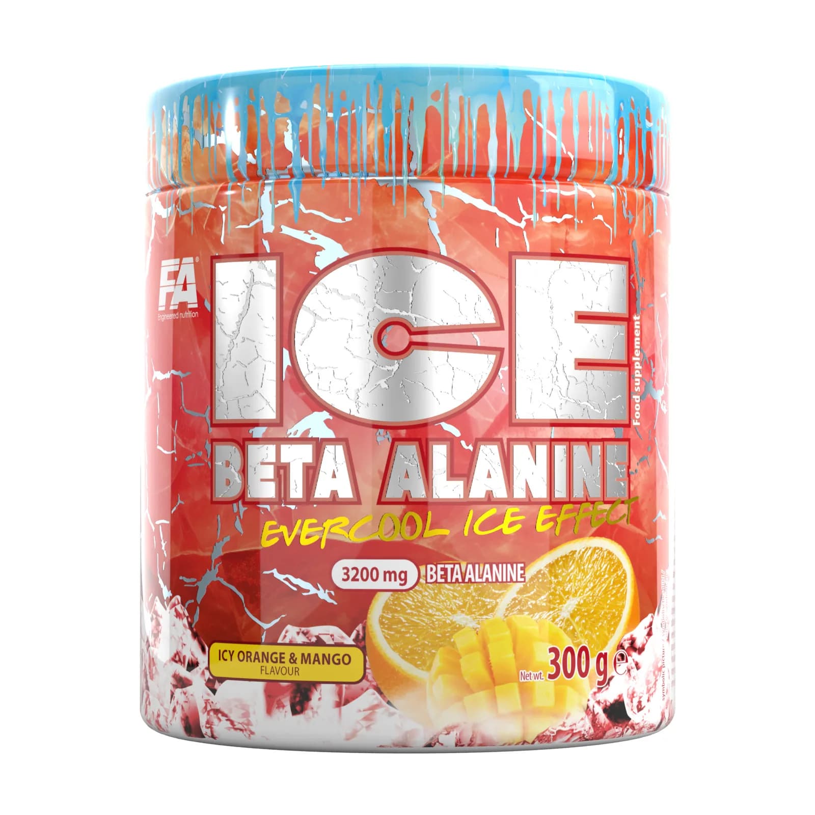 FA Ice ბეტა-ალანინი, ყინულოვანი ფორთოხალი და მანგო, 300 გ, FA Nutrition