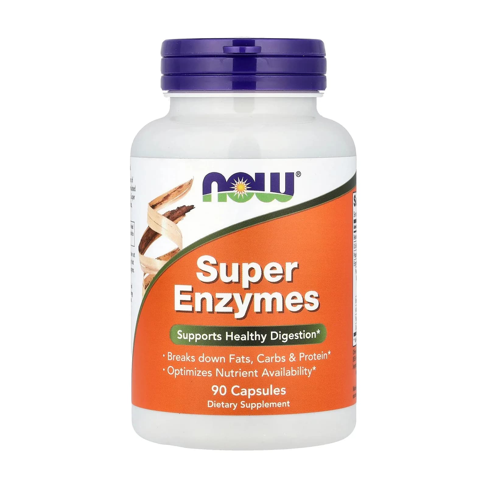 NOW Foods Super Enzymes საჭმლის მომნელებელი ფერმენტები, 90 კაფსულა - NOW Foods | FitShop.ge