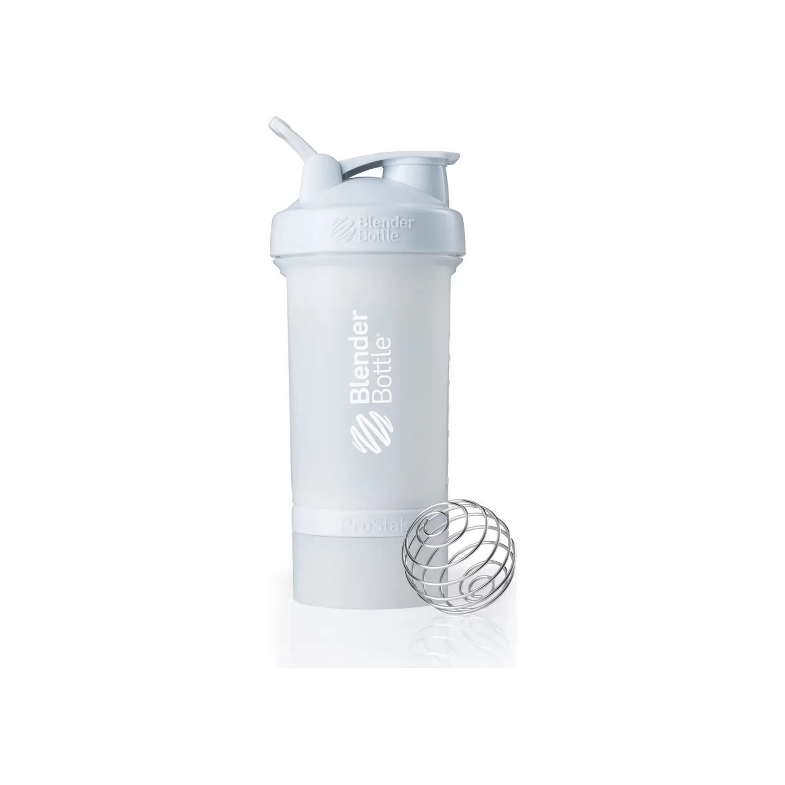 BlenderBottle ProStak შეიკერი, თეთრი, 100 + 150 მლ კონტეინერები, BlenderBottle