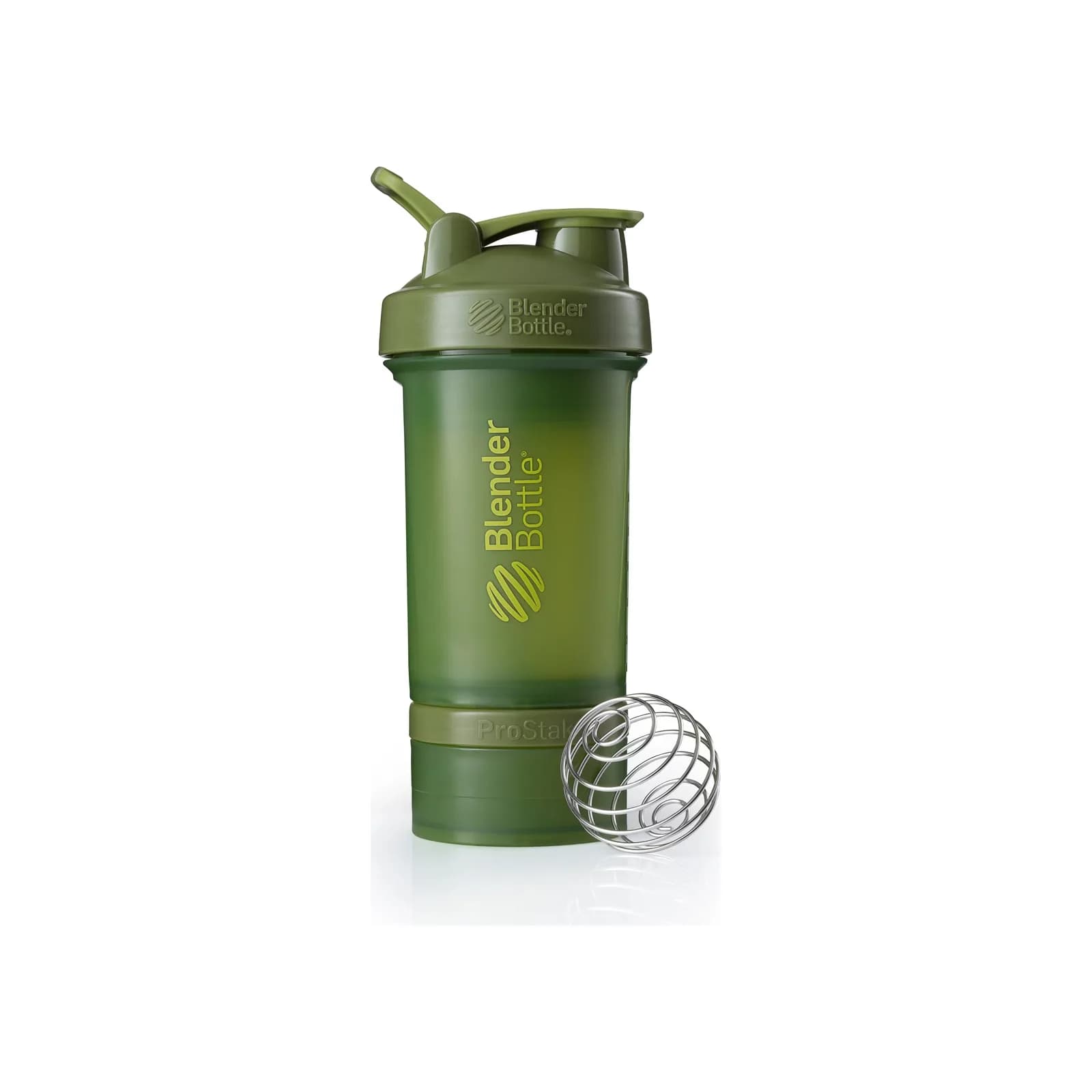 BlenderBottle ProStak შეიკერი, ხავსისფერი, 100 + 150 მლ კონტეინერები, BlenderBottle