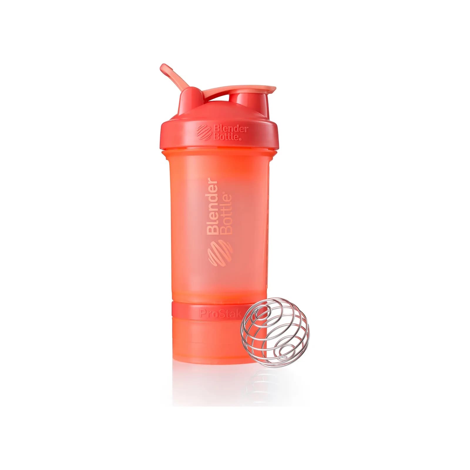 BlenderBottle ProStak შეიკერი, მარჯნისფერი, 100 + 150 მლ კონტეინერები, BlenderBottle