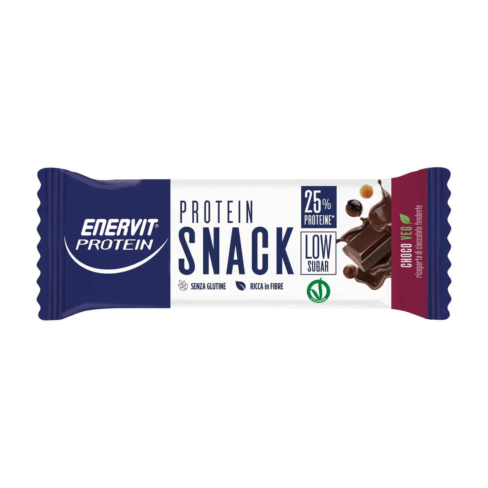 Enervit Protein Snack Low Sugar პროტეინის ბატონი, ვეგანური შოკოლადი - Enervit | FitShop.ge