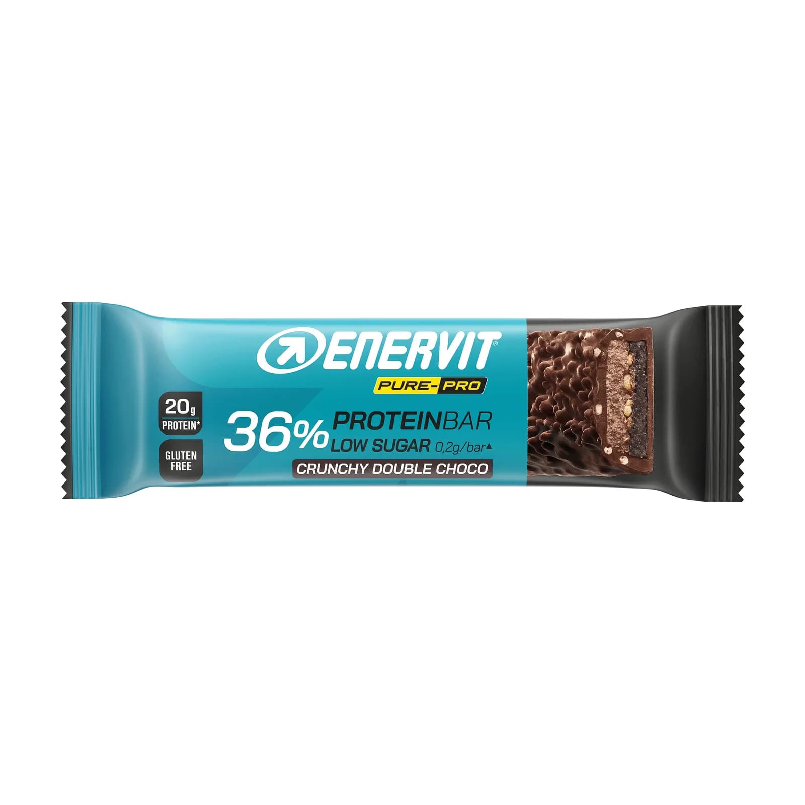 Enervit Pure-PRO 36% პროტეინის ბატონი, ხრაშუნა ორმაგი შოკოლადი - Enervit | FitShop.ge