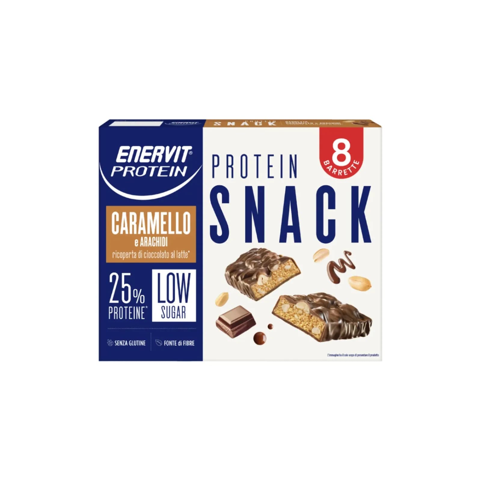 Enervit Protein Snack Low Sugar პროტეინის ბატონი, კარამელი და არაქისი - Enervit | FitShop.ge