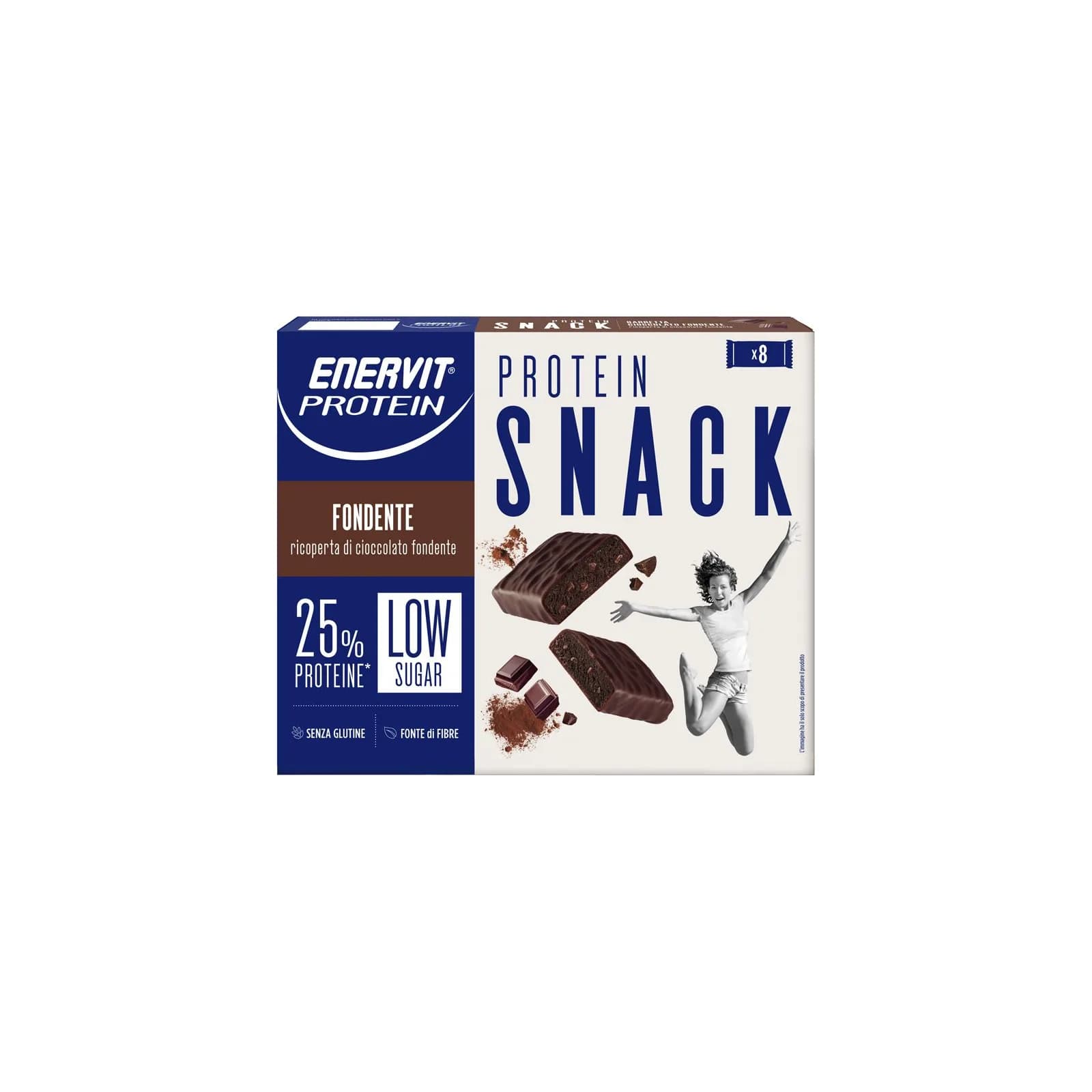 Enervit Protein Snack Low Sugar პროტეინის ბატონი, მუქი შოკოლადი - Enervit | FitShop.ge