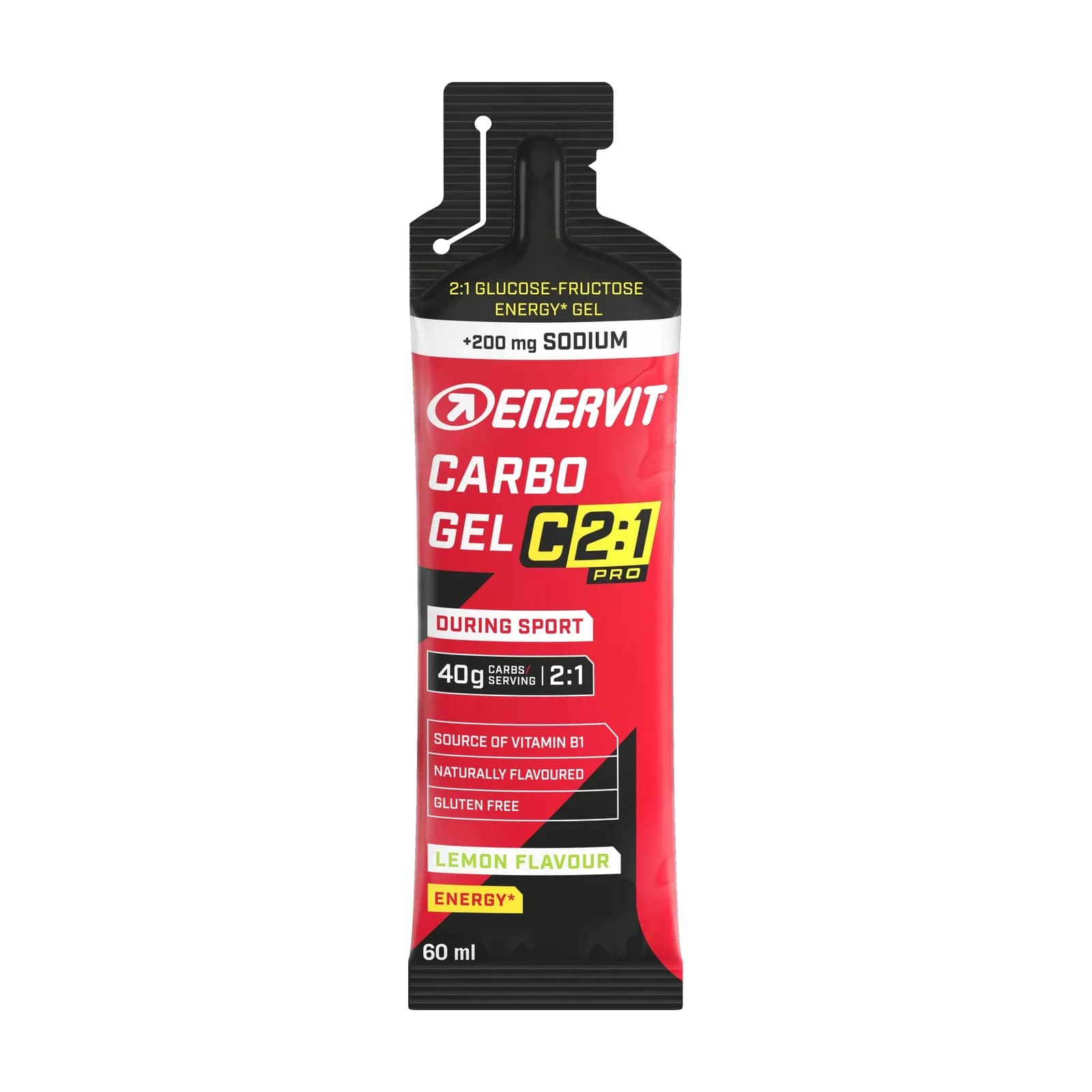 Enervit C2:1PRO Carbo Gel ენერგეტიკული გელი ნატრიუმით, ლიმონი - Enervit | FitShop.ge