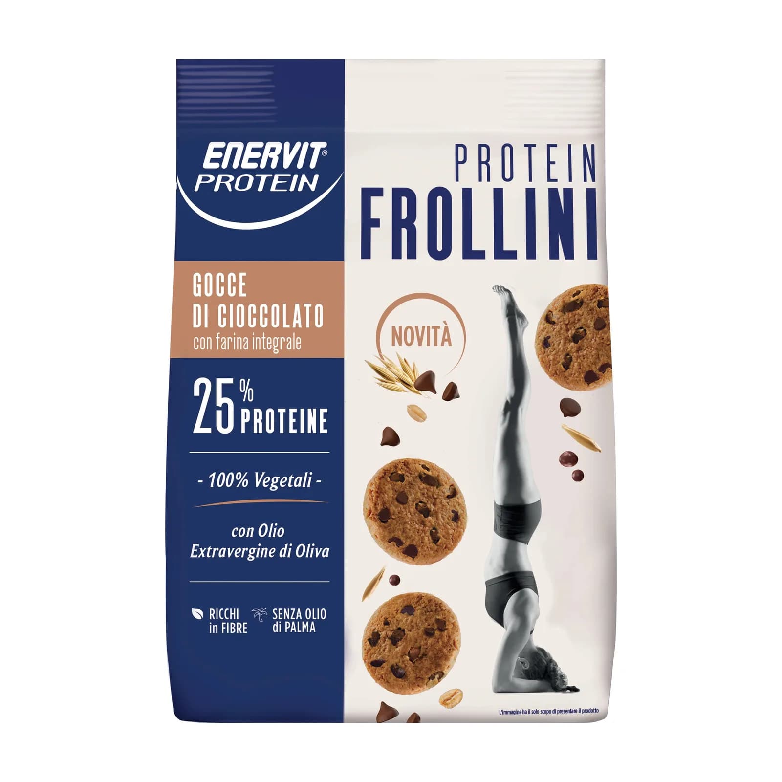 Enervit Protein Frollini პროტეინის ორცხობილა, შოკოლადის ნატეხები - Enervit | FitShop.ge