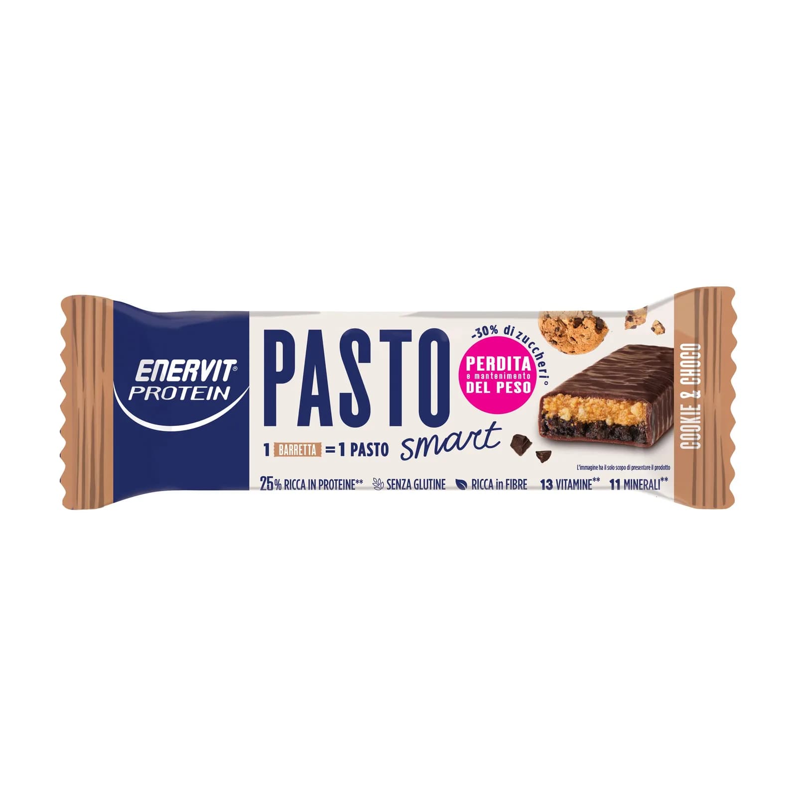 Enervit Protein Pasto საკვების შემცვლელი ბატონი, შოკოლადის ორცხობილა - Enervit | FitShop.ge