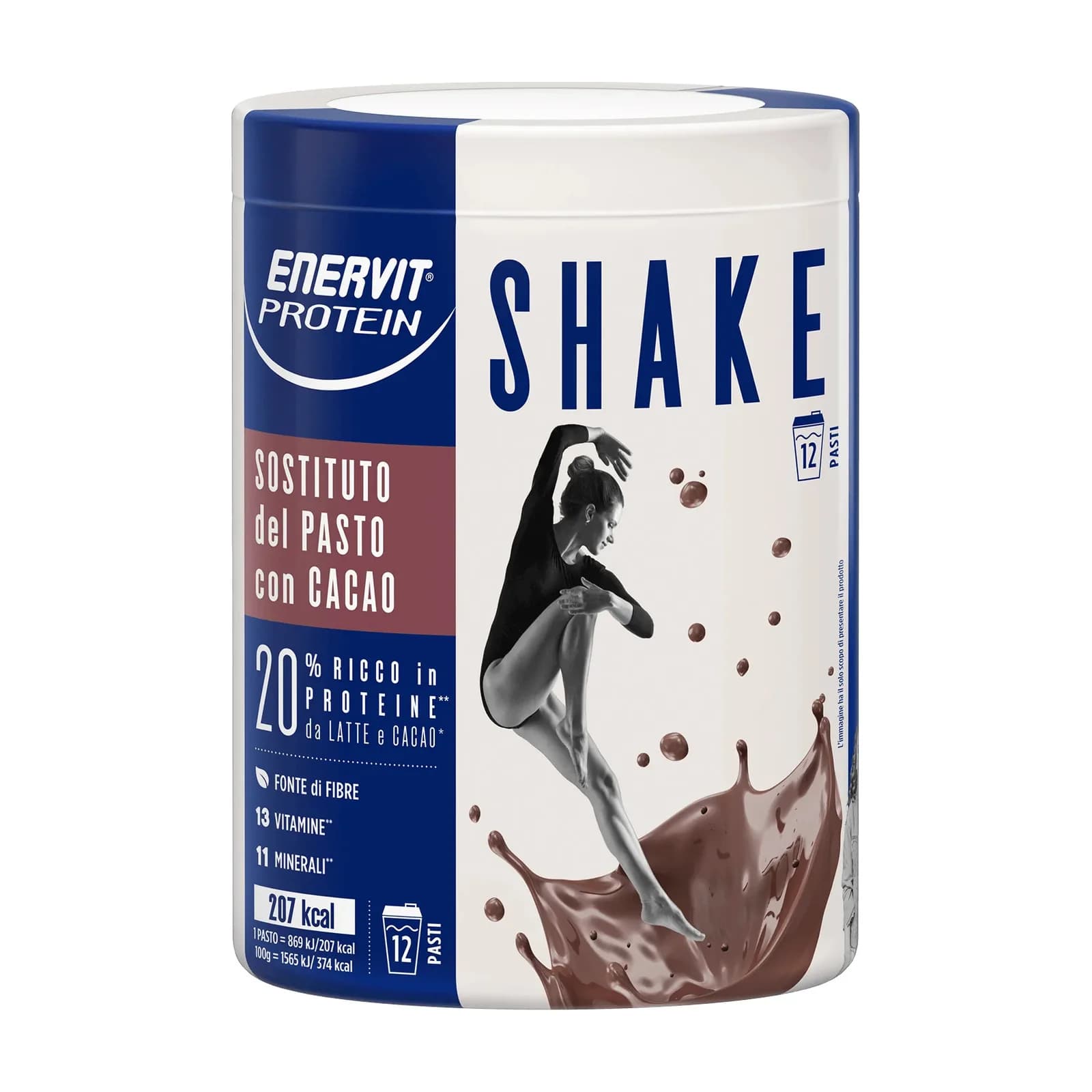 Enervit Protein Shake საკვების შემცვლელი კოქტეილი, კაკაო - Enervit | FitShop.ge