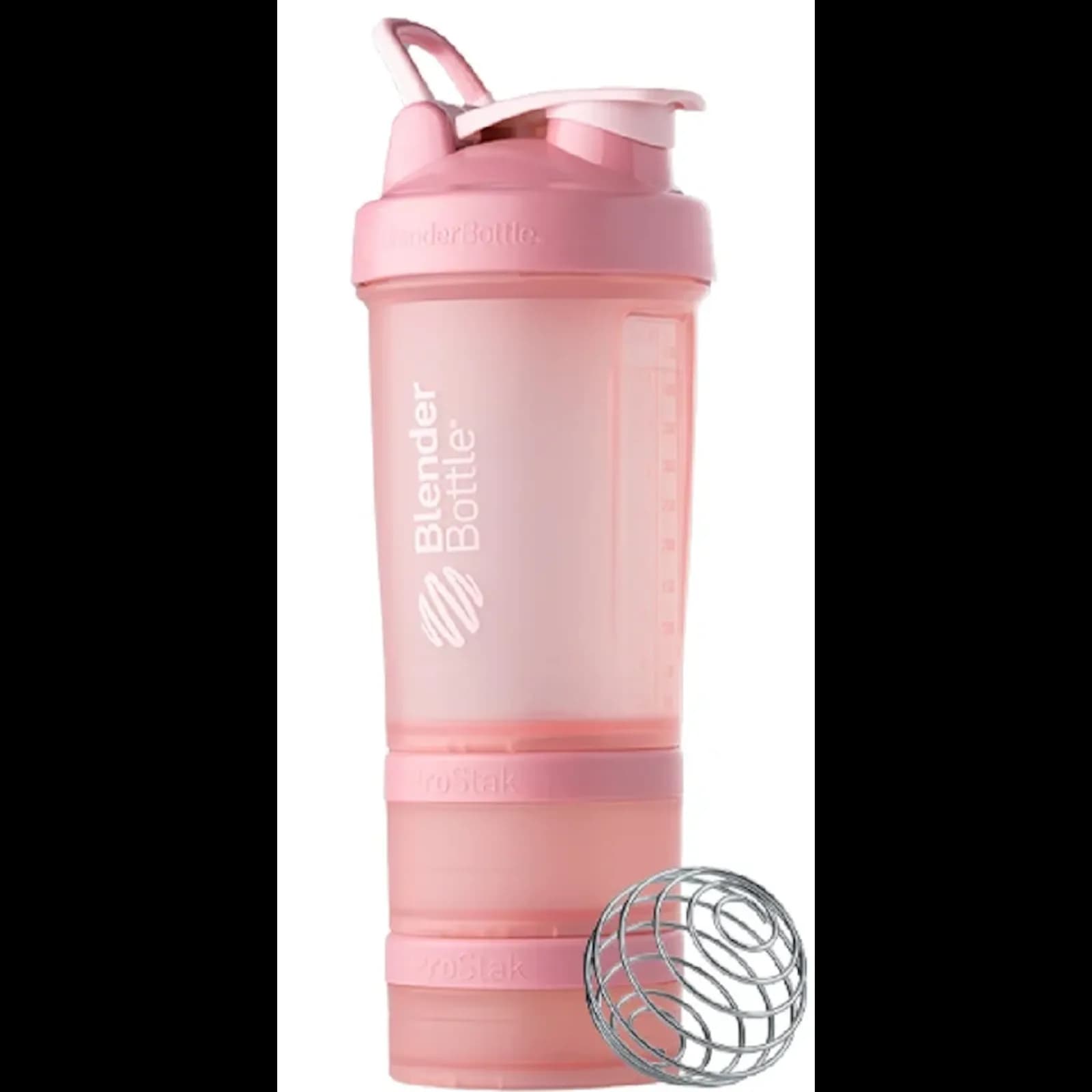 BlenderBottle ProStak შეიკერი, ვარდისფერი, 100 + 150 მლ კონტეინერები, BlenderBottle