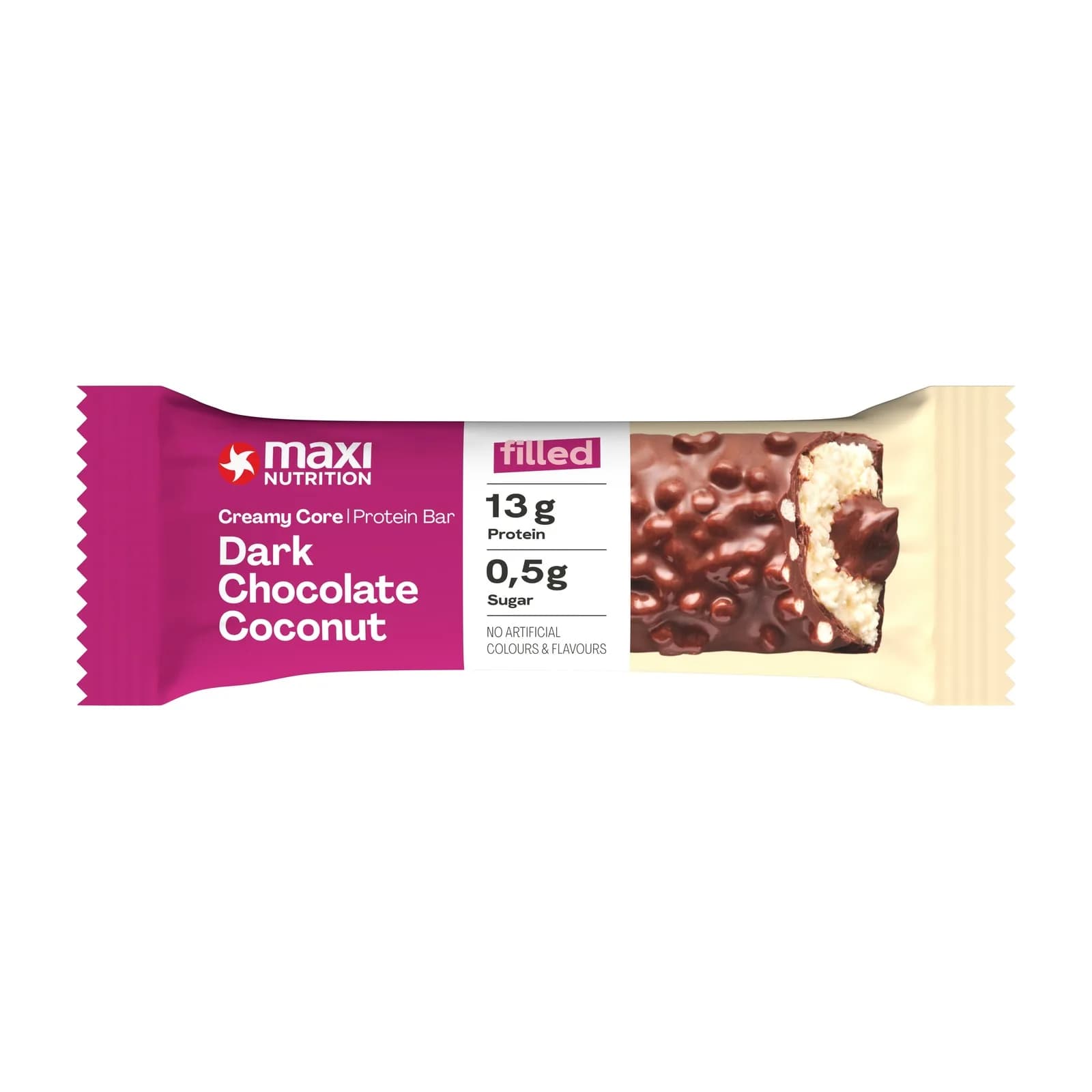 Maxi Nutrition Creamy Core პროტეინის ბატონი, მუქი შოკოლადი და ქოქოსი - Maxi Nutrition | FitShop.ge