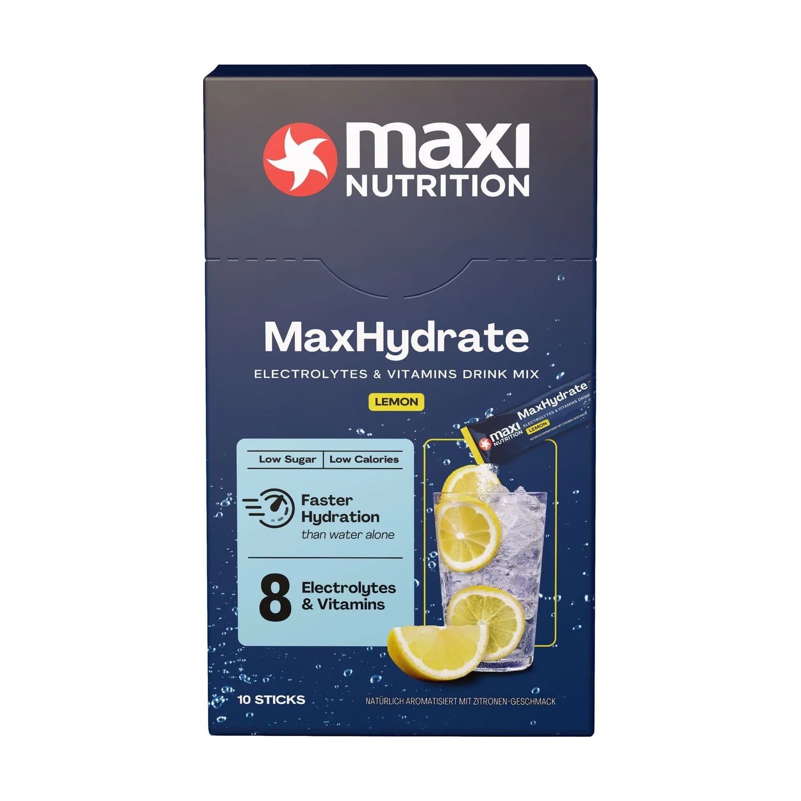 Maxi Nutrition MaxHydrate ელექტროლიტები და ვიტამინები, ლიმონი - Maxi Nutrition | FitShop.ge