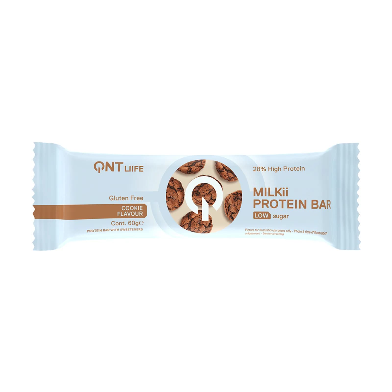 QNT Milkii 28% პროტეინის ბატონი, ორცხობილა, 60 გ - QNT | FitShop.ge