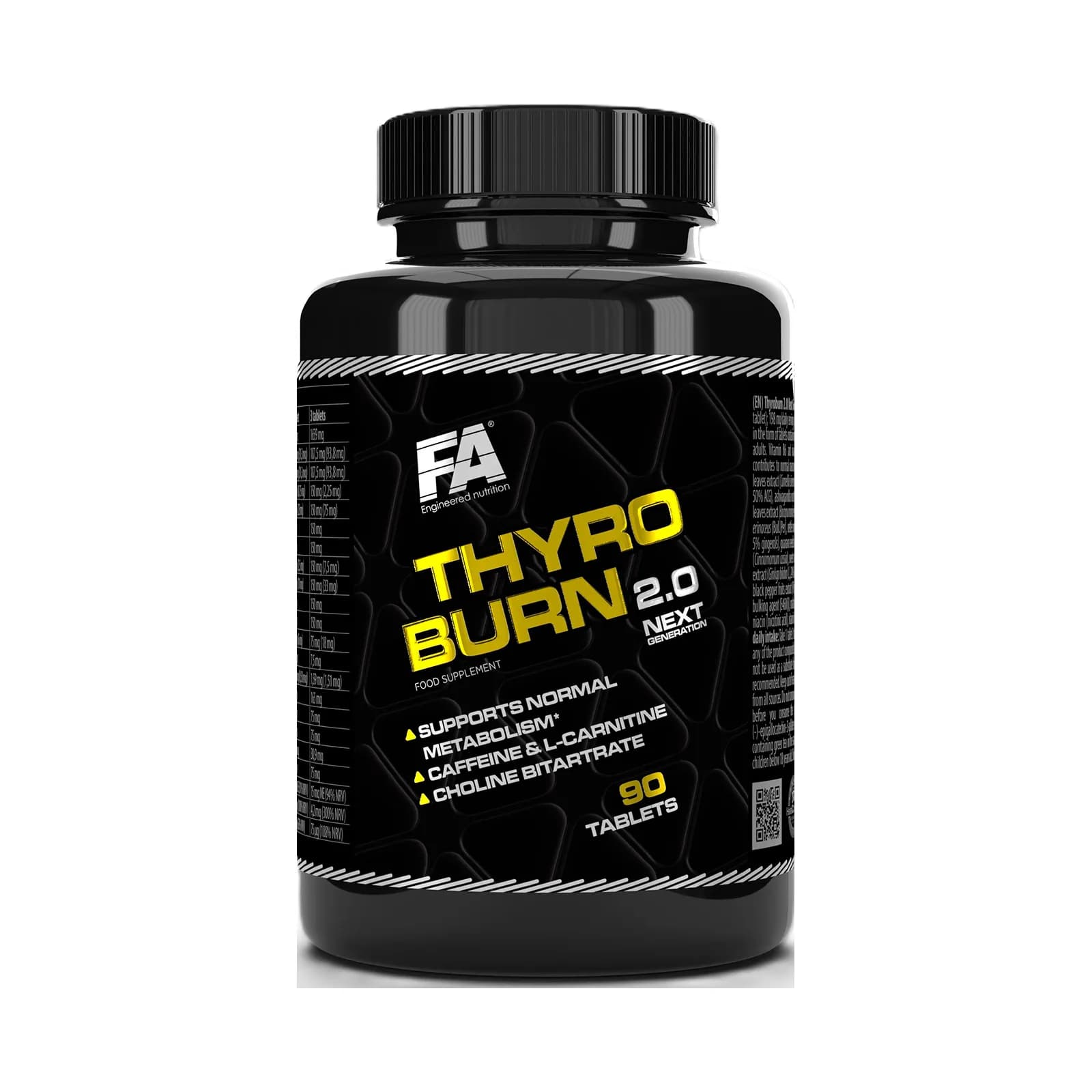 FA Thyroburn 2.0 Next Generation ცხიმის მწველი, 90 ტაბლეტი, FA Nutrition